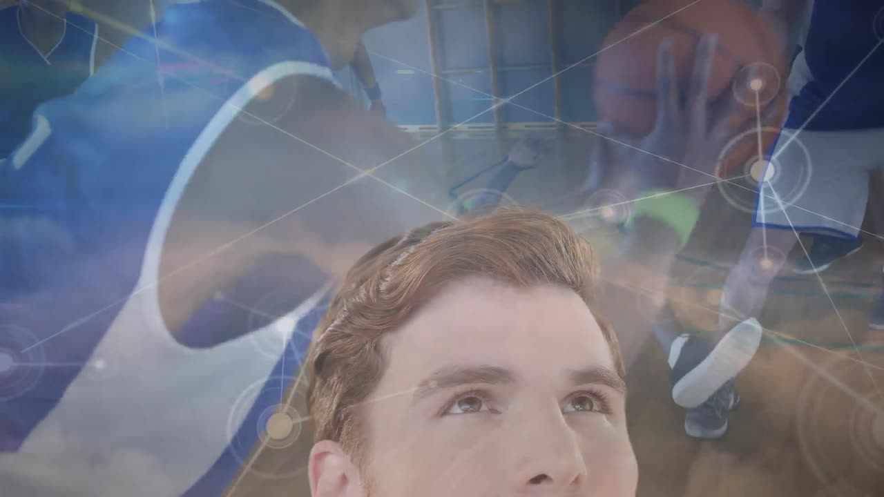 남성 농구 선수들의 다양한 그룹에 대한 연결 네트워크의 활성화