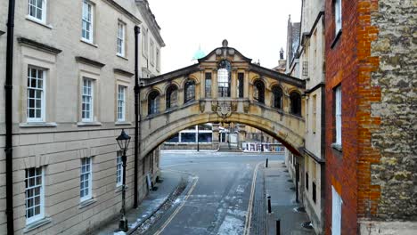 aerial view of central oxford, united kingdom