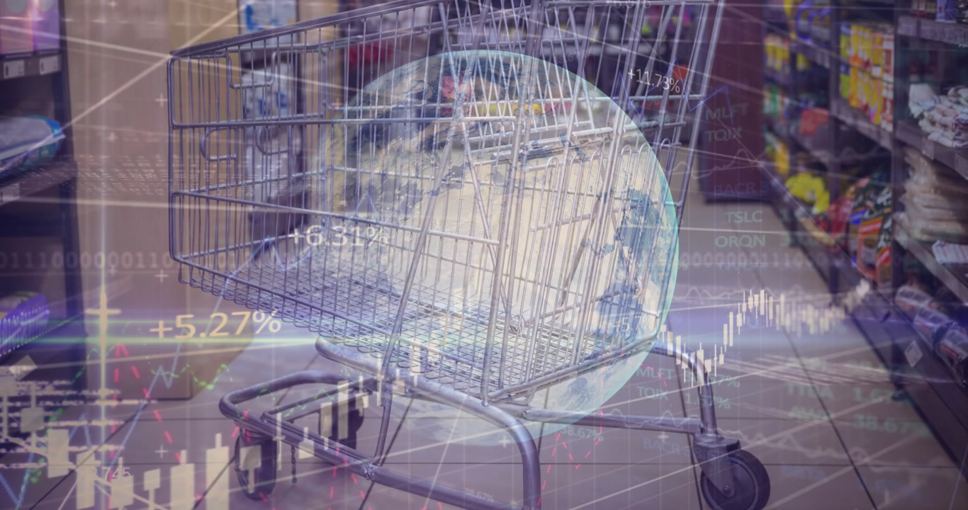 Animation of car drawing over man wearing vr headset