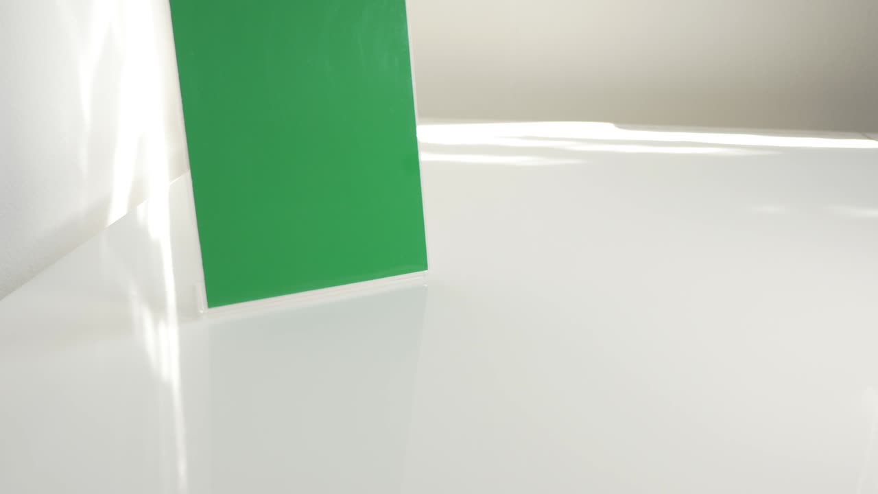 Green screen empty photo frame
