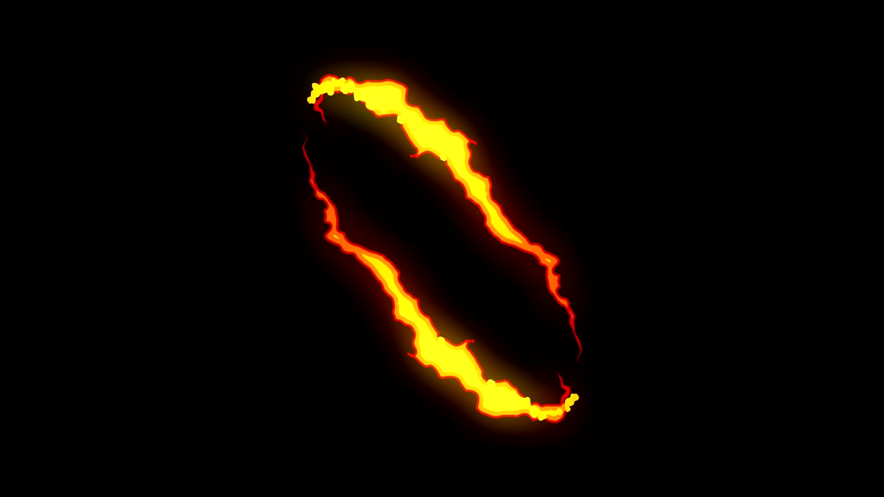 불과 번개 애니메이션, 만화 만화 애니메이션, 불꽃 루프 배경