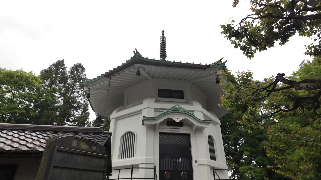 Traditional Japanese temple pagoda Daikeizan Gotokuji Tokyo Japan heritage building