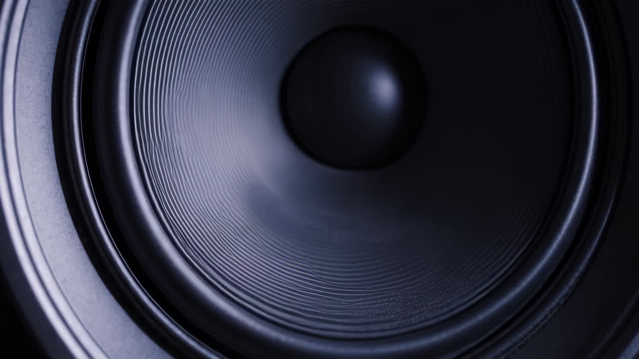 close-up de um woofer de alto-falante