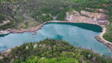 mine quarry shot from above