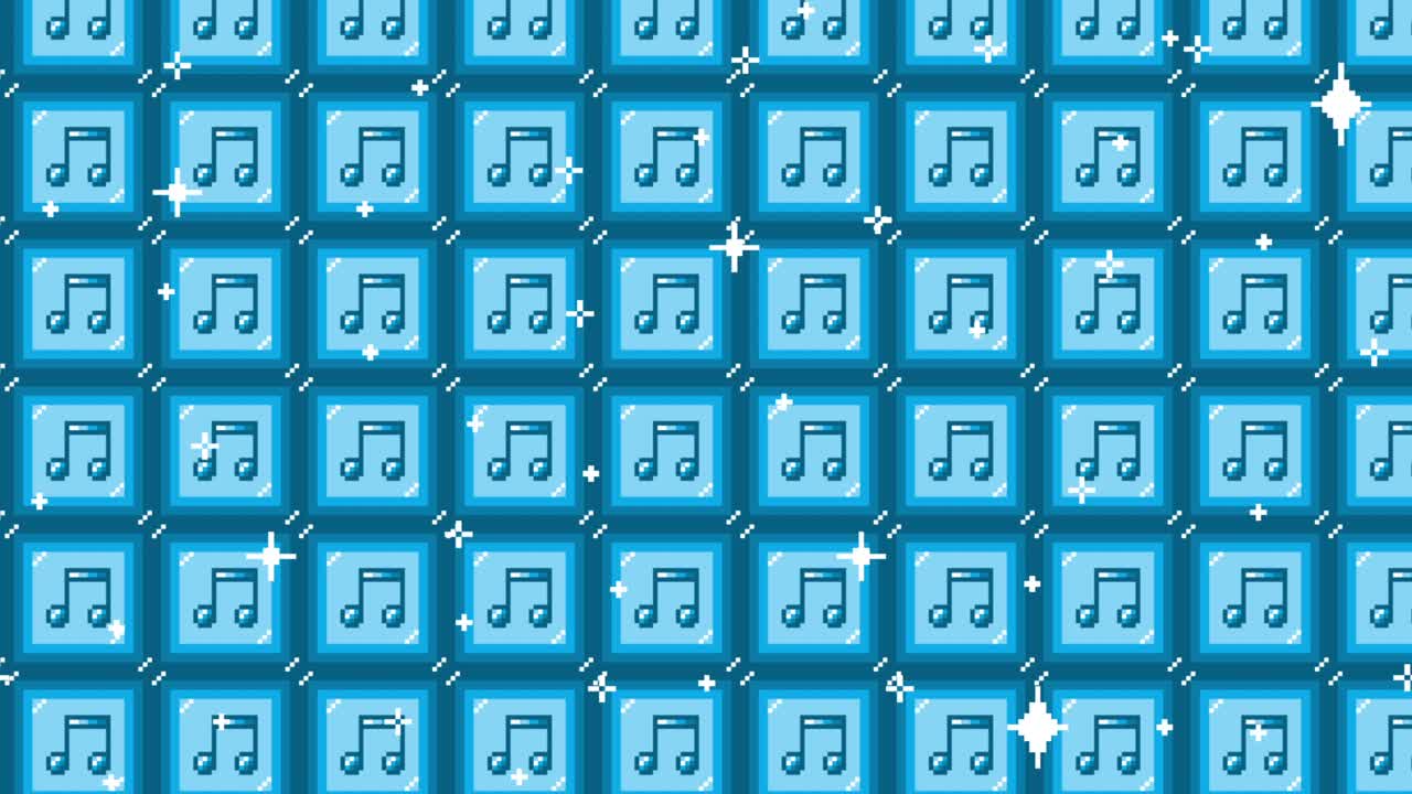 Pixel art tile eighth notes Looping animated background. 1080p (2).mp4