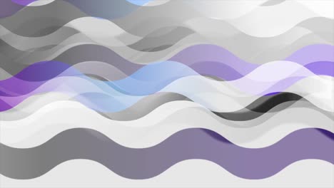 grey violet geometric wavy stripes abstract tech motion design