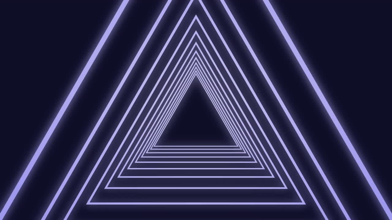 animación del banner de texto de lucha sobre formas triangulares en un patrón sin costuras sobre fondo negro