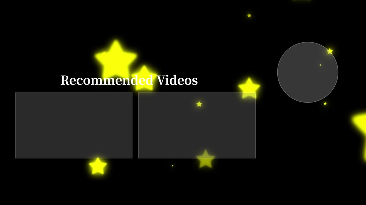 객체 조명 엔드 카드 엔딩 스크린 모션 그래픽