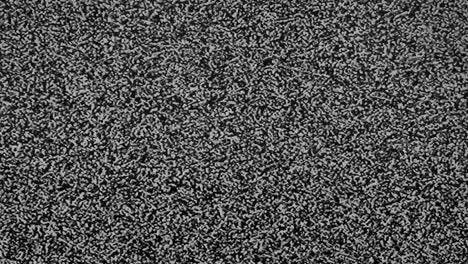 White-noise-on-the-old-television,-no-channels-work-during-a-pandemic