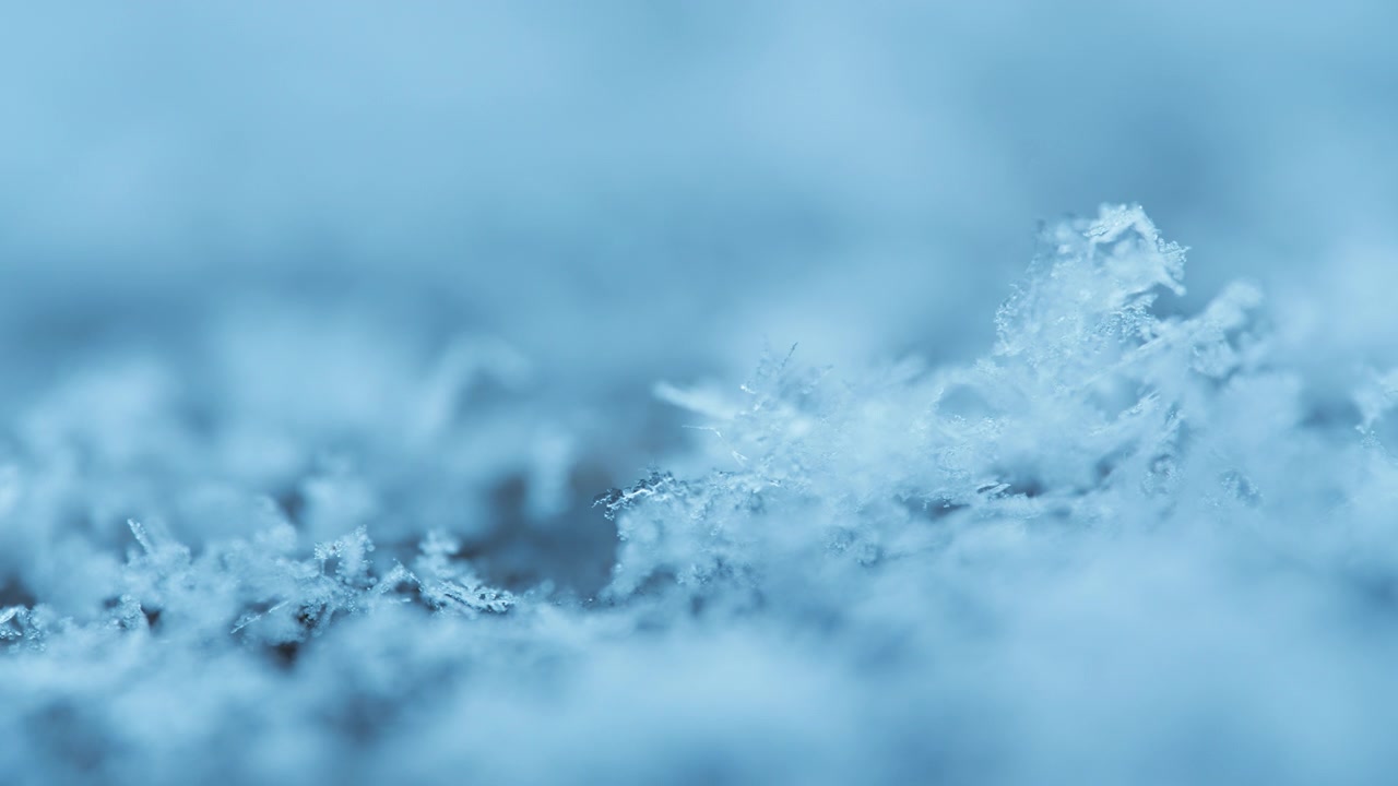 Cristalli di ghiaccio di fiocchi di neve che si sciolgono