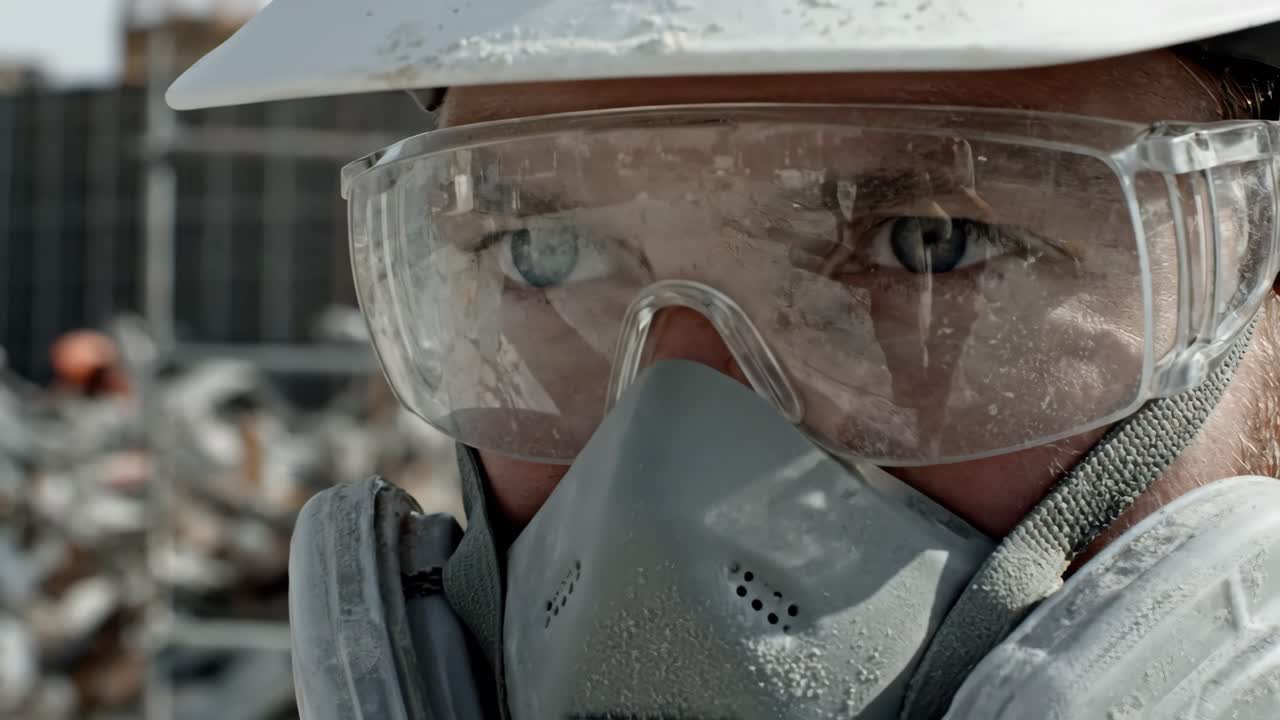 trabajador de la construcción con equipo de seguridad