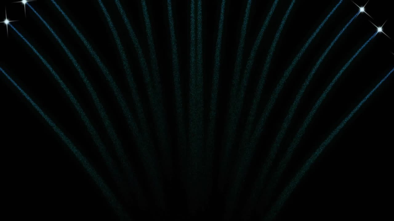 Animation of fireworks on black background