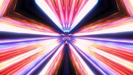 abstract fantasy hypnotic glowing fire dark multicolored light tunnel abstract background for vj disco music. 4k 3d seamless loop psychedelic kaleidoscope