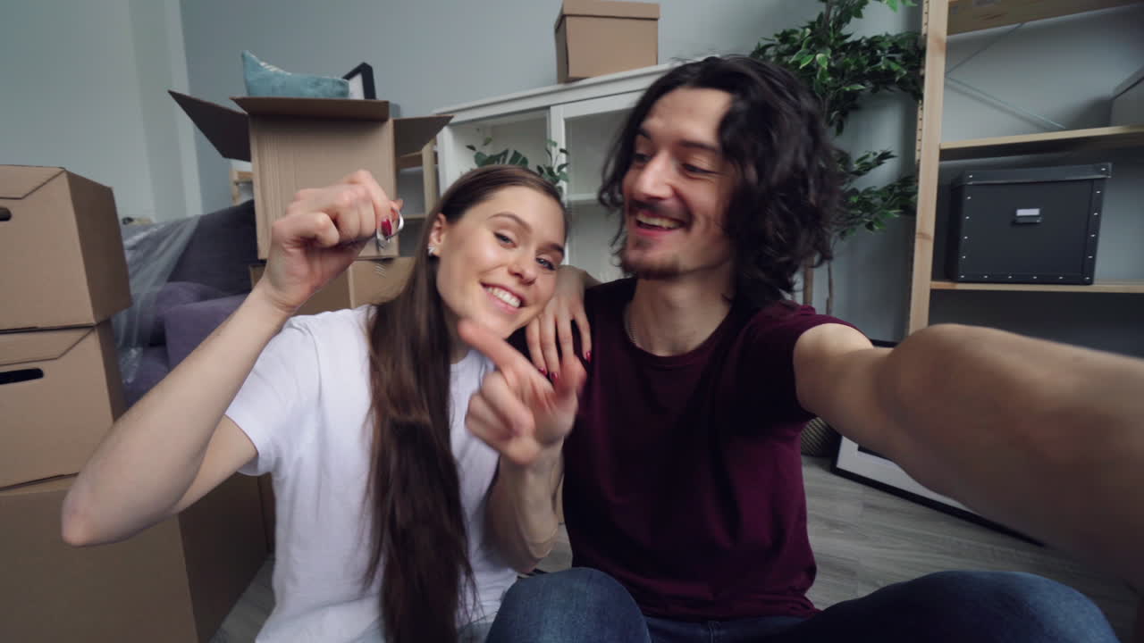 Couple Excitedly Moving Into Their New Home