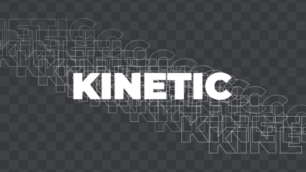 Kinetic Modern Typography 01 Adobe After Effects 2023 Resolution 3840×2160