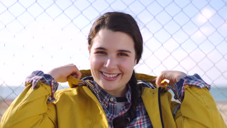 portrait of a beautiful teenage girl with charming