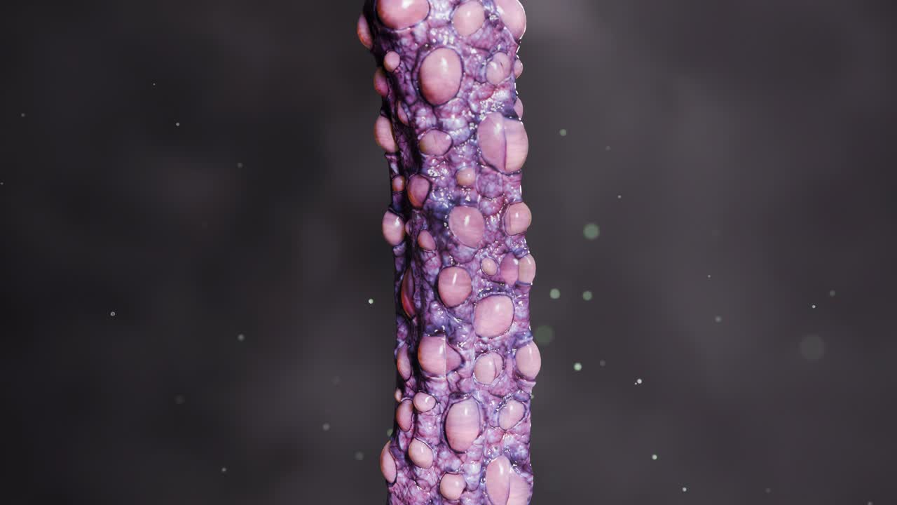 Close-up of a Strange Cellular Growth