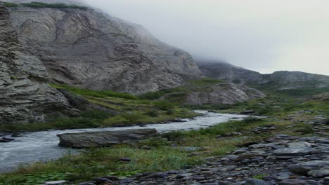 mountain valley river landscape