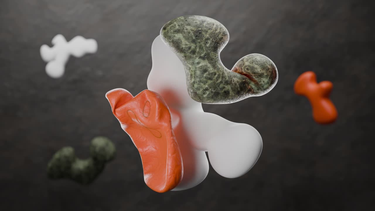 Abstract 3D Shapes Rendering