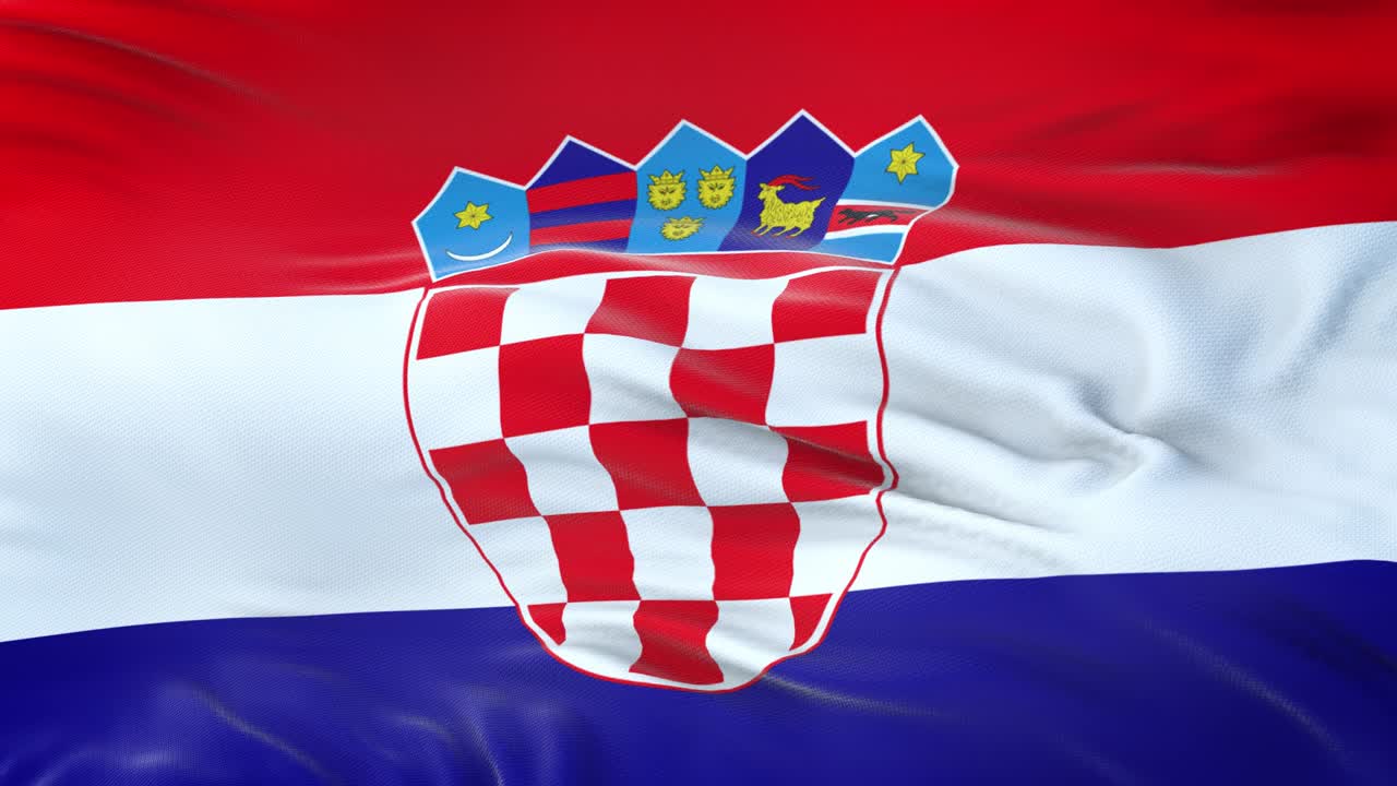 크로아티아의 발이 바람에 흔들리고, 매우 상세한 직물 질감이 있습니다.