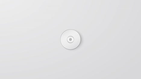 cd and dvd discs spin flat animated for loading sign. animation of record or loaded data