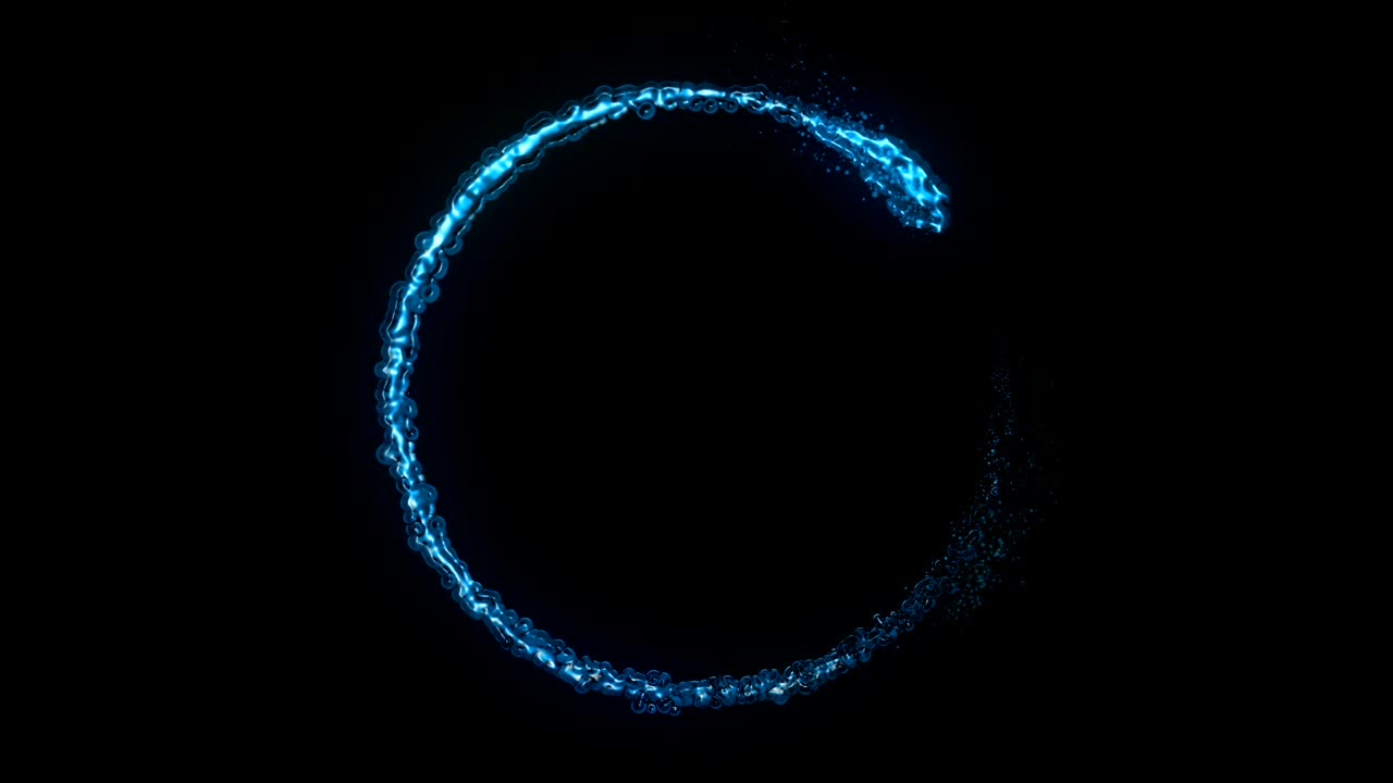 액체 물의 형태, cg 루프 애니메이션