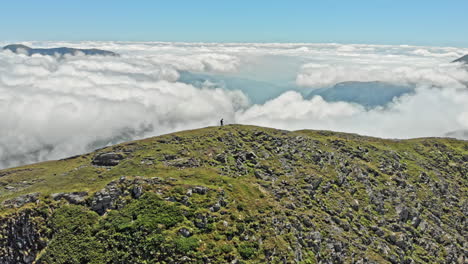 aerial view of a beautiful mountain landscape in the georgia