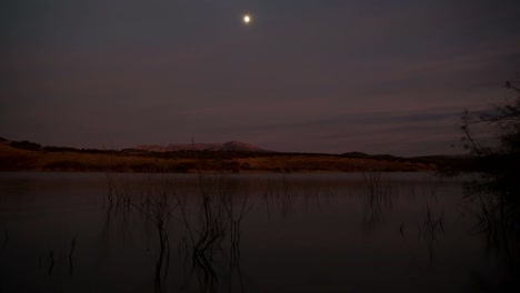 lago puesta de sol 00