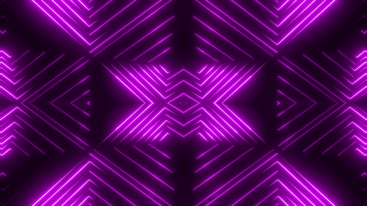 Purple Neon Geometric Pattern