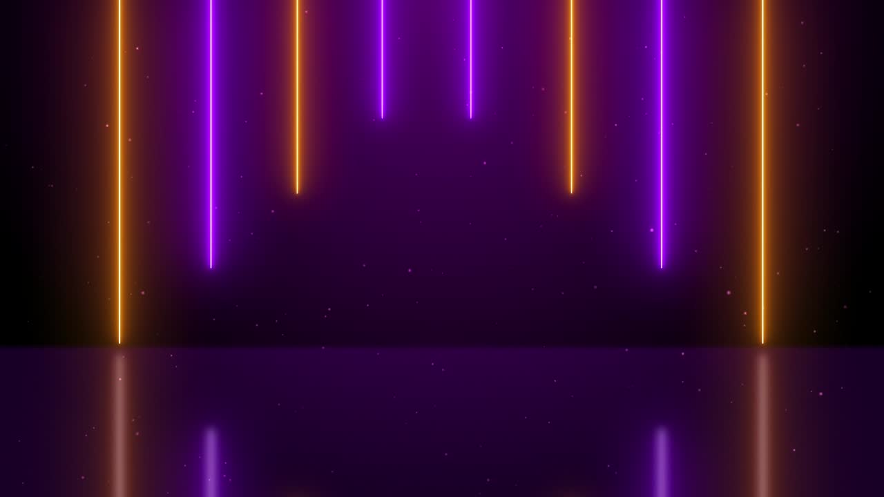 3d abstract Blue neon Lines Moving background Seamless loop animation.
