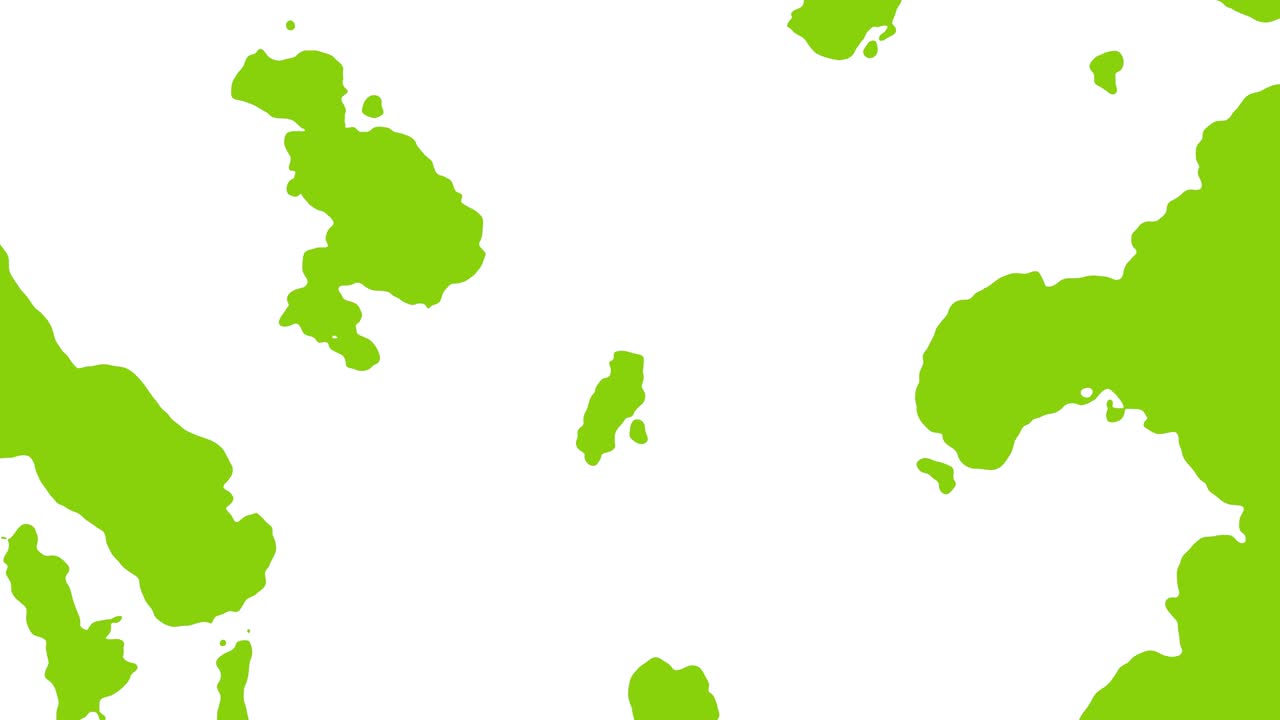 animación abstracta de formas verdes que se mueven sobre un fondo blanco. fondo animado de bucle sin costuras, papel tapiz.