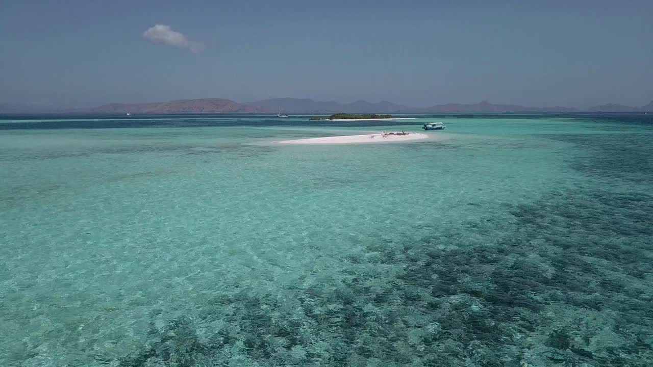 AERIAL: Komodo island in Indonesia