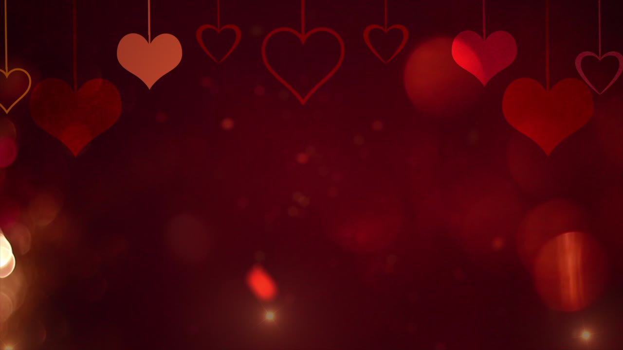 Hanging Hearts Background