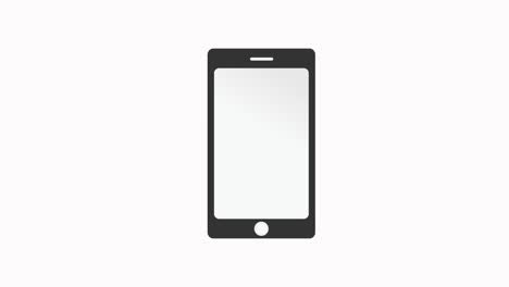 black smartphone with a vertical screen in tram chroma key smartphone