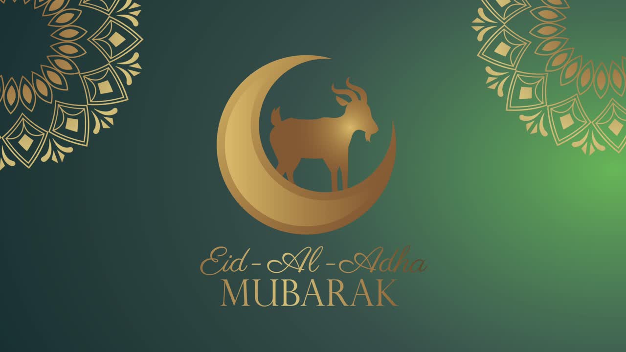 tarjeta de felicitaciones para el eid al-adha mubarak