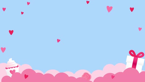 heart-shaped valentines day background