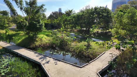 benjakitti bangkok thailand recreational public park nature southeast asia