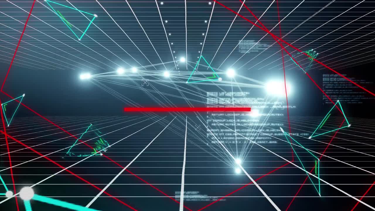 검은색 바탕에 있는 기하학적 형상