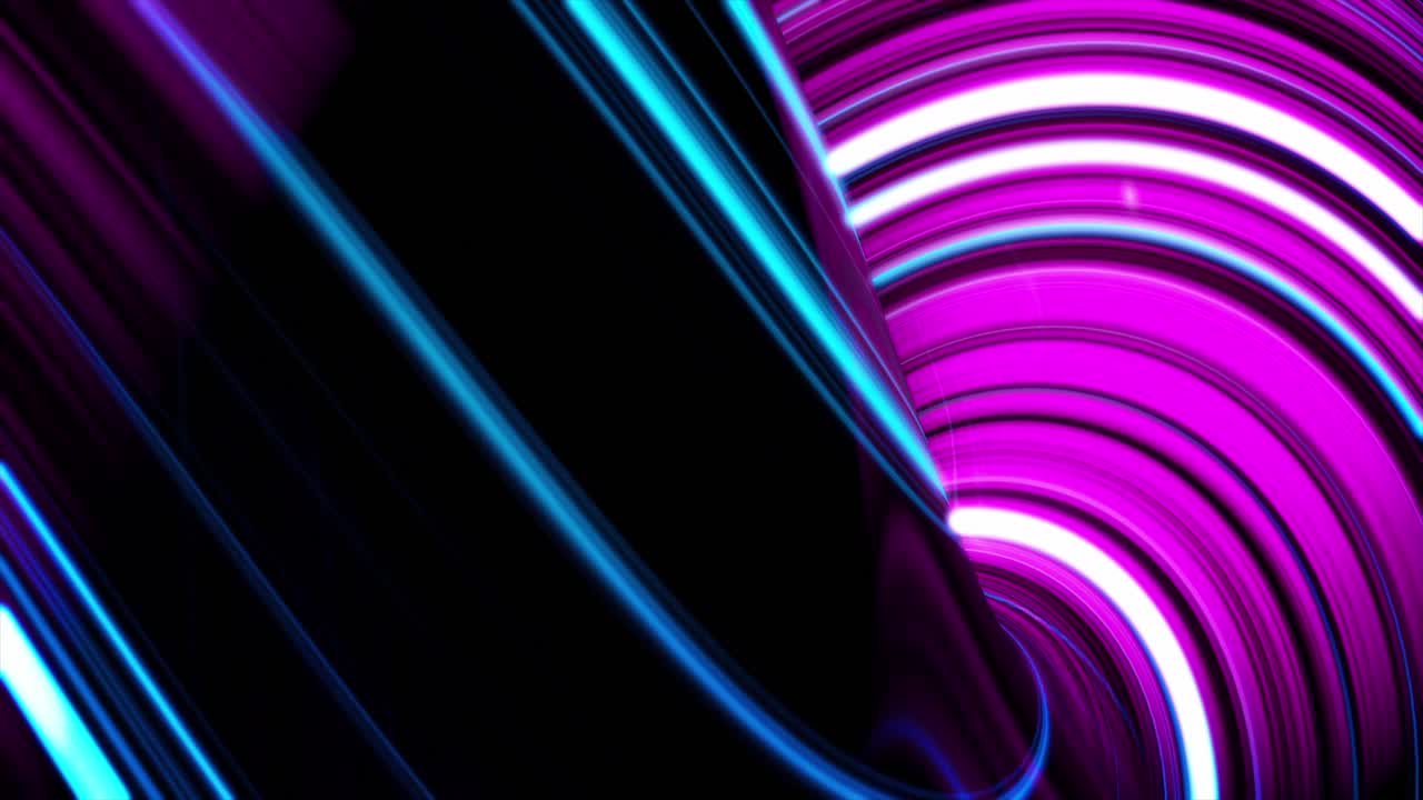Abstraktní neonový spirálový design