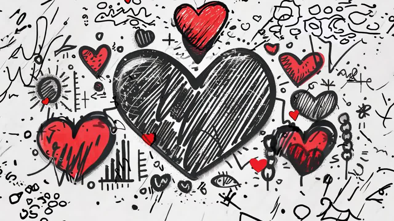 Heart doodles