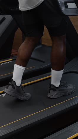 man exercising on a treadmill