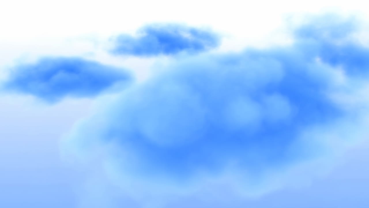 Soft Blue Clouds Floating Overhead Billowing Into Layered Formations With Subtle Light And Haze, Airy Texture