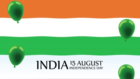 animación de letras del día de la independencia de la india