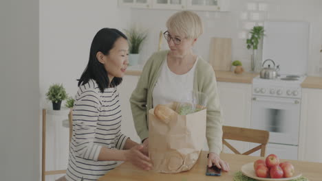 daughter and mother shopping together