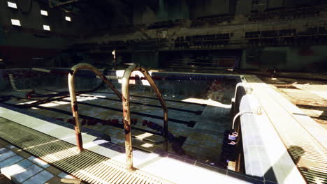 abandoned swimming pool