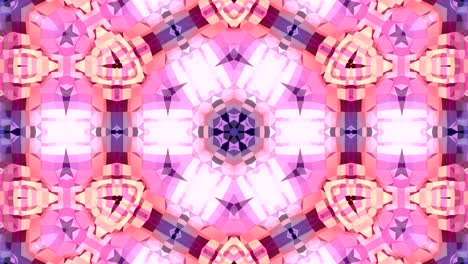 fondo abstracto poli geométrico bajo como un efecto de vidriera o caleidoscopio en movimiento en 4k. animación en bucle 3d, imágenes sin costuras en el popular estilo poli bajo. color violeta v2