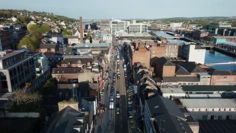 maccurtain street cork city ireland aerial view 4k part 2