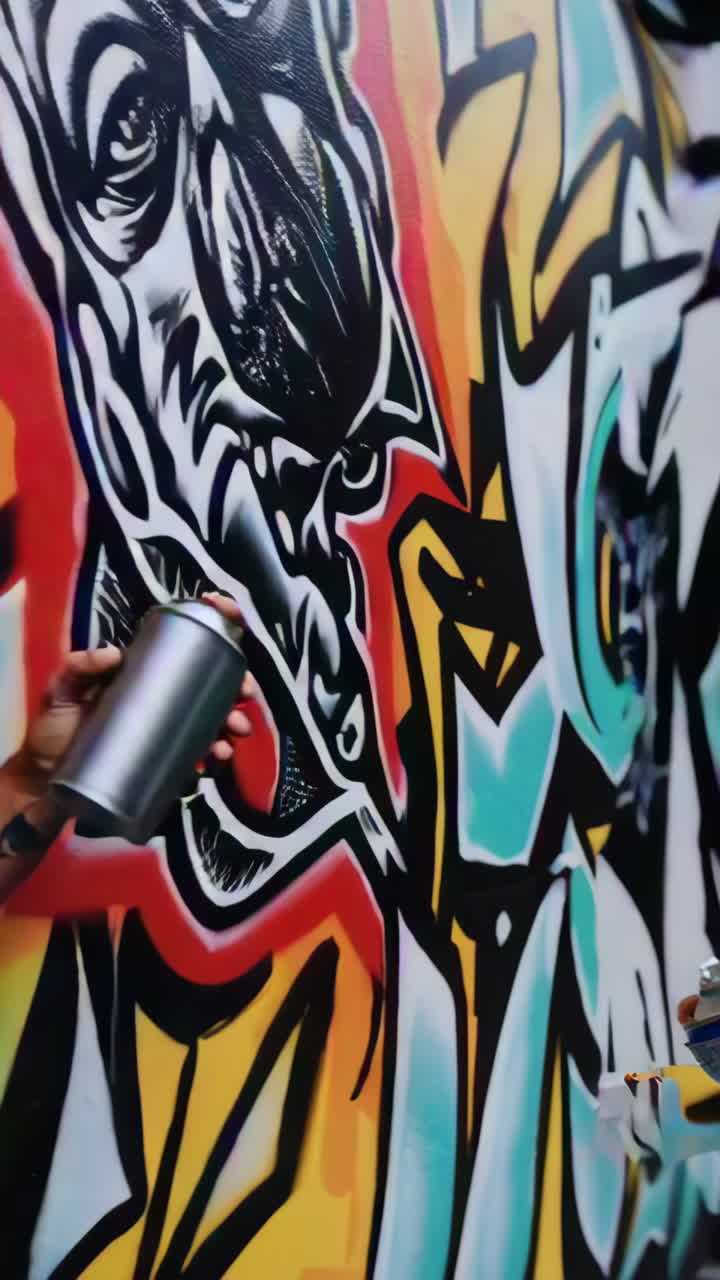 Graffiti di street art