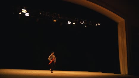 a performer on a stage