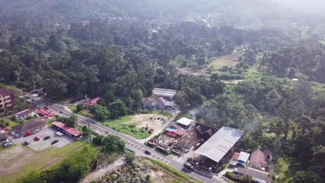 tomas de drones de hulu langat cerca de las afueras de kuala lumpur, malasia-4
